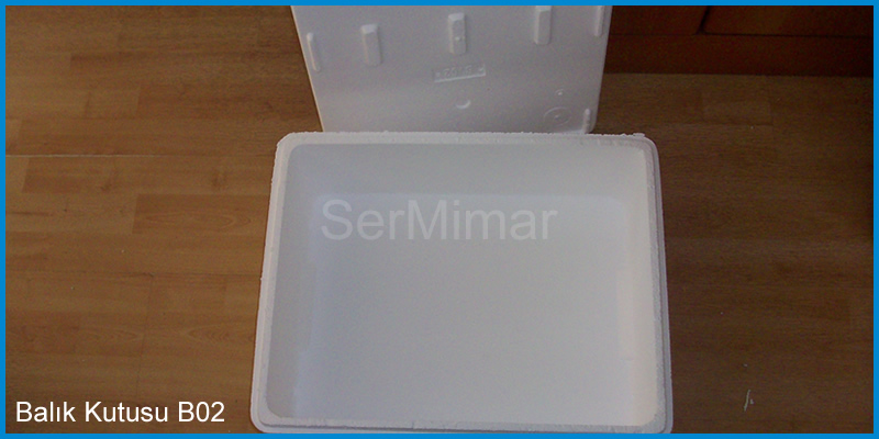 B-02 Mittelgroße EPS Fisch- & Fleisch-Versandbox (7–10 Kg)