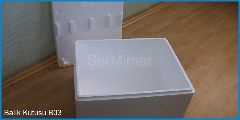 B-03 Tiefe Dickwandige Kühlketten-EPS-Box (12–15 Kg)