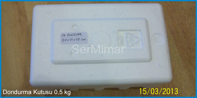 D-500 Envase Térmico EPS para Helado 500g y Muestras Médicas